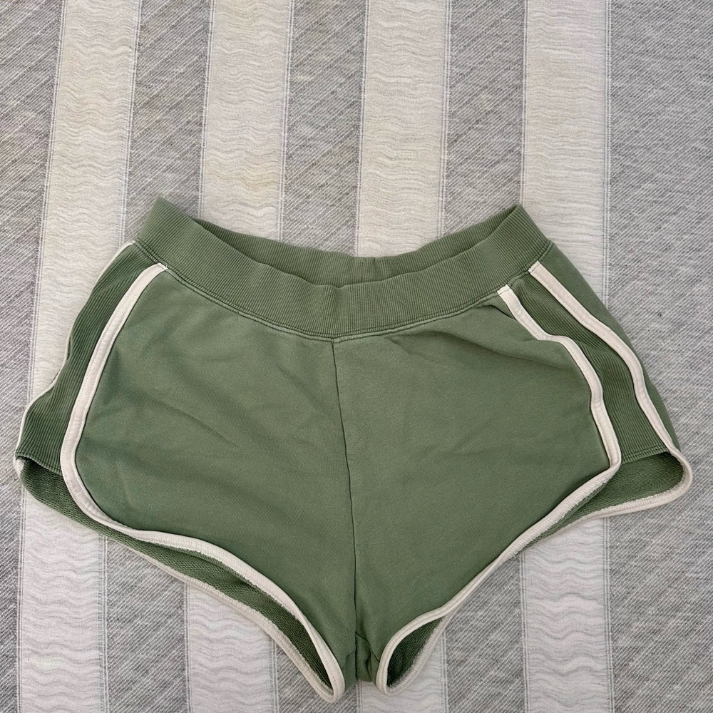 Aerie Offline Sage Green Lounge Shorts small